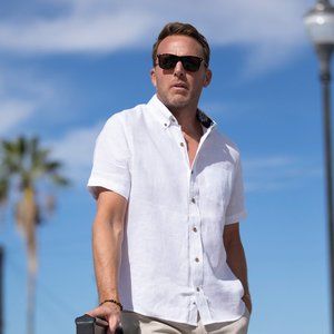 Puretec cool® Linen Short Sleeve Shirt- brand new
